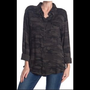 SANCTUARY “Steady Boyfriend” Camo Shirt - Size XL - NWT